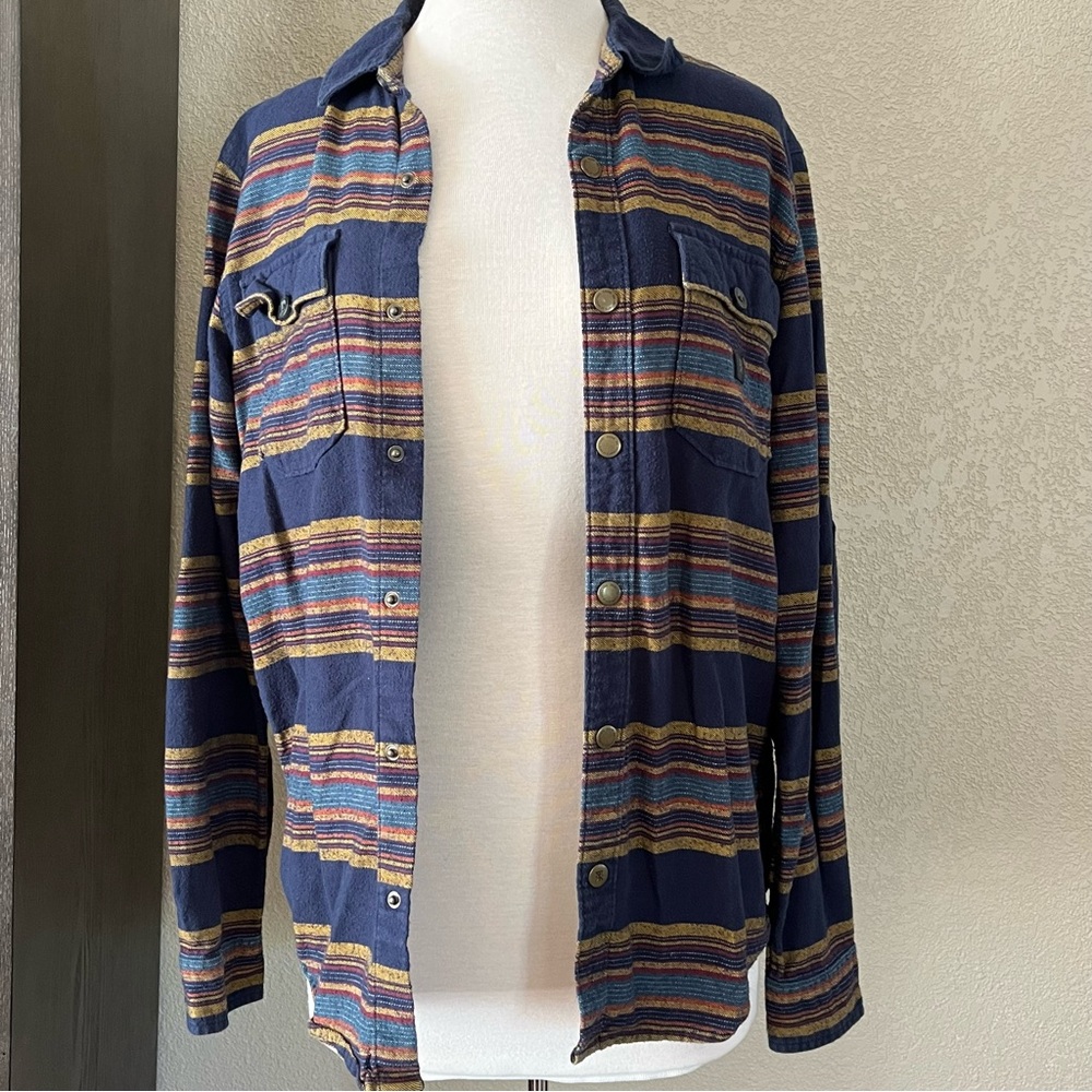 Roark Multicolor Striped Shirt Jacket